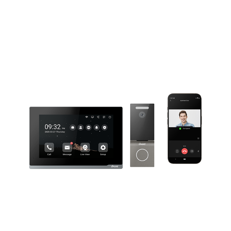 Kit d'interphone vidéo hybride à 4 fils